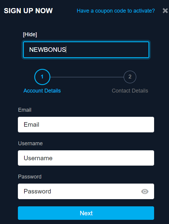 BetGlobal Coupon Code